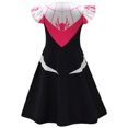 thumbnail image 2 of Girls Hero Spider Costume with Mask Halloween Dress for Girl Cosplay Outfit, Size 4-5Y, 2 of 7