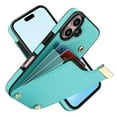 thumbnail image 6 of Mantto for iPhone 16 Plus Back Wallet Case with Card Holder, Magnetic Clasp 3 Card Slots RFID Blocking Premium PU Leather Shockproof Anti-Scratch Wallet Phone Case for iPhone 16 Plus, Mint, 6 of 7