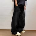 thumbnail image 2 of Mens Baggy Jeans Casual Loose Fit Wide Leg Vintage Hip Hop Relaxed Fit Denim Pants Streetwear, 2 of 6