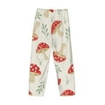 thumbnail image 5 of Goofa Cartoon Flat Mushrooms Printed Soft Pajama Pants for Men, Wide Leg Comfy Casual Lounge Yoga Pants-Small, 5 of 9