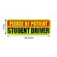thumbnail image 1 of Imán de conductor estudiante de 3 piezas para automóvil, tenga paciencia, estudiante Dri, 1 of 5