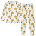 thumbnail image 2 of joogoo Flowers Pajamas Set Long Sleeve Soft Cotton Sleepwear 2 Piece 18M, 2 of 7