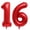 Red 16, variant on NCQ 40 Inch Red 13 Number Balloons Giant 13 or 31 Balloons Red Birthday 13 Balloons 13th Birthday Anniversary Events Party Decorations Supplies