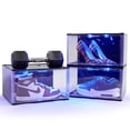 thumbnail image 3 of Kicks & Co XL Clear Plastic Stackable Shoe Storage Box for Sneakers Remote Control LED Light Fits Up to Size 13, 3 of 11