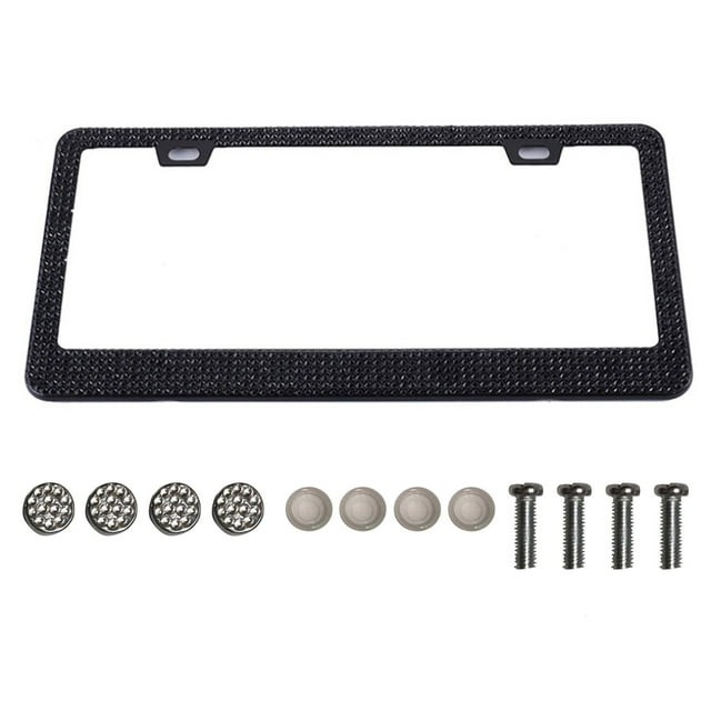 License Plate Frame Shiny Scratch Resistant Cover for Gifts