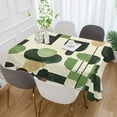 thumbnail image 2 of Yayeee Tablecloths for Rectangular Tables 54 x 72 inch Party Table Cover, Green Circle, 2 of 6
