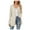Beige, variant on Cardigan Sweaters for Women Open Front Button Down Long Sleeve Pockets Knit Cardigan Sweaters Pink,M
