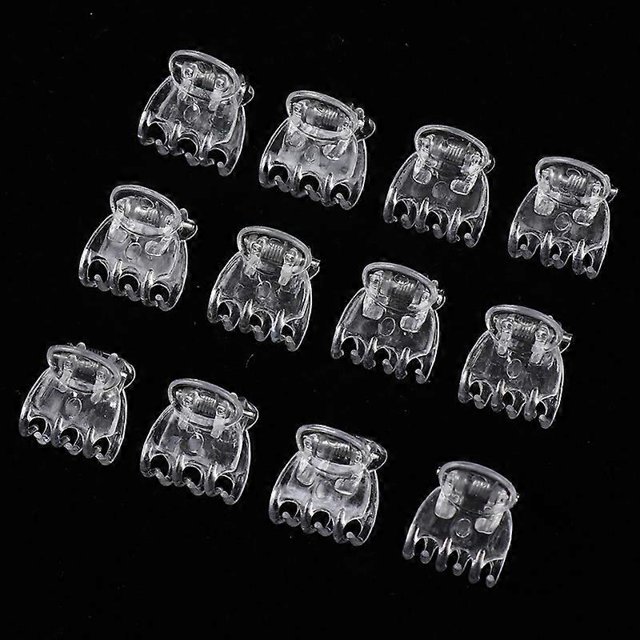 50Pcs Transparent 6 Claws Orchid Clips Plastic Butterfly Flowers Support Clear Fixer For Garden Vine Stem Plants Climbing