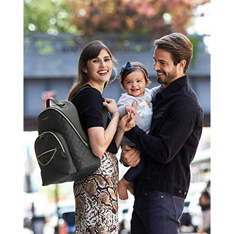 Skip Hop LINX Quilted Diaper Bag Backpack Black Walmart