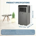 thumbnail image 2 of 12,000 BTU Portable Air Conditioner,4-in-1 AC Unit with Cooling,Fan,Dehumidifier,Remote Control, 2 of 6