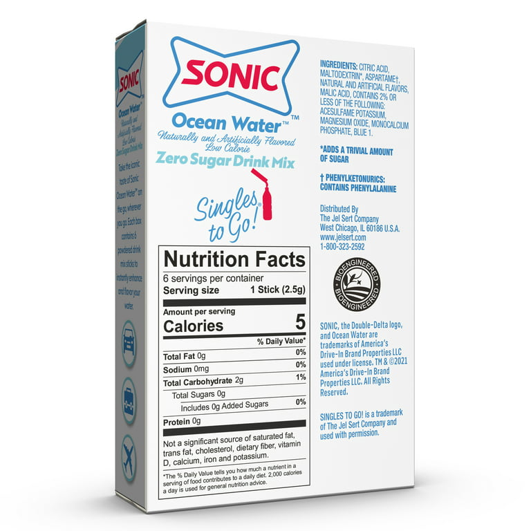 Sonic Drive-In Nutrition - Sonic Nutrition