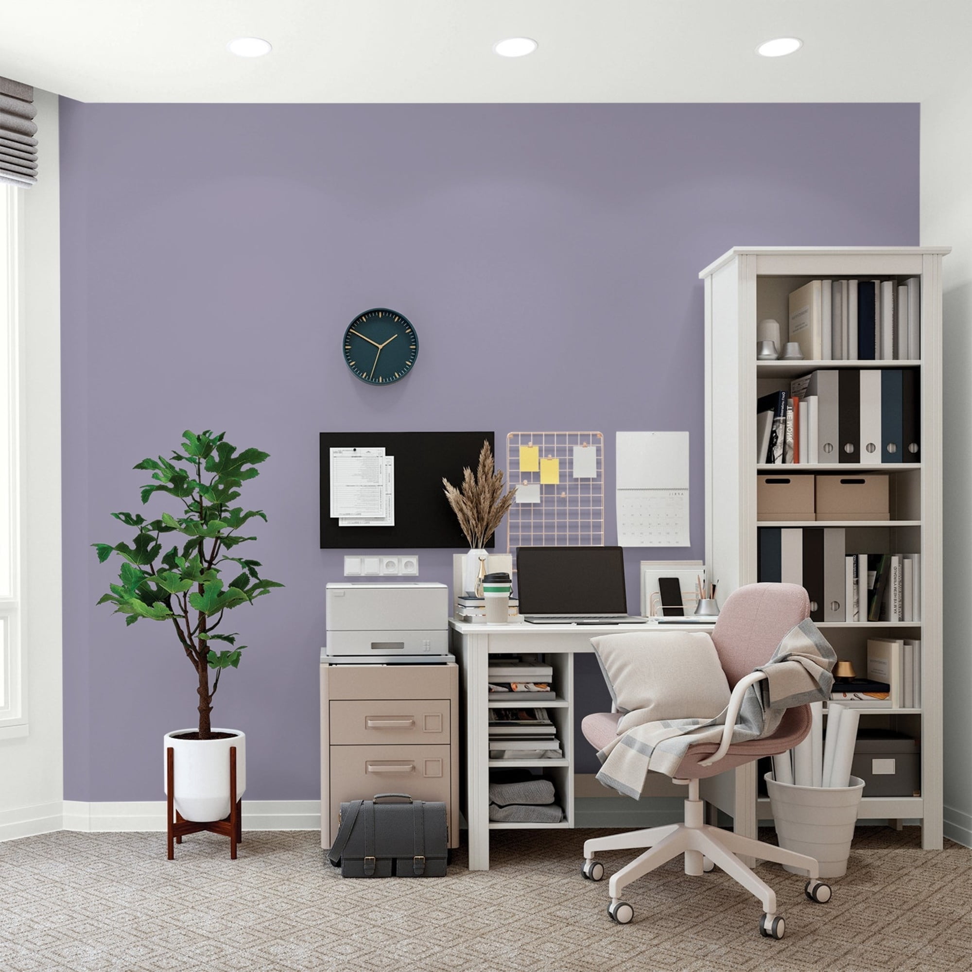 Glidden High Endurance Plus Purple Surf Flat Interior Paint and Primer, 1 Gallon