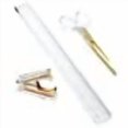 thumbnail image 3 of OfficeGoods 3 Piece Acrylic Desk Set - Includes Ruler, Staple Remover, Scissors - Functional & Elegant Desk Accessories - Stationary Tools Perfect for Home, Office, and School - Gold, 3 of 5