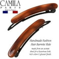 thumbnail image 3 of Camila Paris CP2240/2 French Hair Barrettes Clips for Women, Handmade, Girls Side Slide-in Barrette Clip, Hair Accessories for Women. Strong Hold No Slip Grip Fashion Durable Styling, Made in France, 3 of 40