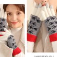 thumbnail image 4 of Guantes de invierno para hombre y mujer con pantalla táctil, guantes de punto cálidos para mensajes de texto, 4 of 5