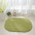 thumbnail image 5 of Denhf Fluffy Rug for Bedroom, Ultra Soft Washable Shaggy Oval Rug, Cozy Plush Area Rug for Home Living Room Kids Bedroom Nursery Dorm Decor, Cute Fuzzy Bedside Carpet, 23.6" x 15.8", Dark Green, 5 of 5