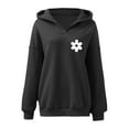 thumbnail image 5 of kamemir Oversized Sweatshirt for Women Hoodies for Womens Sweatshirt Cropped Fall Fashion 2024 Outfits Trendy Pullover Long Sleeve Tops(Black,L), 5 of 6