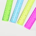 thumbnail image 5 of 1 paquete de reglas de plástico de colores, regla recta, regla de colores surtidos, herramienta de medición, juego de reglas de 12 pulgadas, 5 of 5