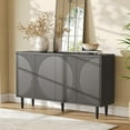 thumbnail image 4 of Tribesigns 59-Inch Sideboard Buffet Cabinet with Storage for Dining Room Living Room (Black), 4 of 4