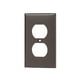 thumbnail image 1 of Placa de pared Leviton 80703 de 1 elemento, dúplex, termoplástico, marrón, 1 of 1