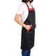 thumbnail image 3 of Delantal unisex BuyWeek Con bolsillos negro, 3 of 3