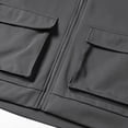 thumbnail image 5 of Jerdar Men's Solid Color Loose Casual Multi-Pocket Hooded Full Zip Long Sleeve Jacket Outdoor Jacket Men, 5 of 8