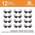thumbnail image 2 of Gafas de seguridad KleenGuard V30 Nemesis Smoke antivaho, paquete de 12, 2 of 9