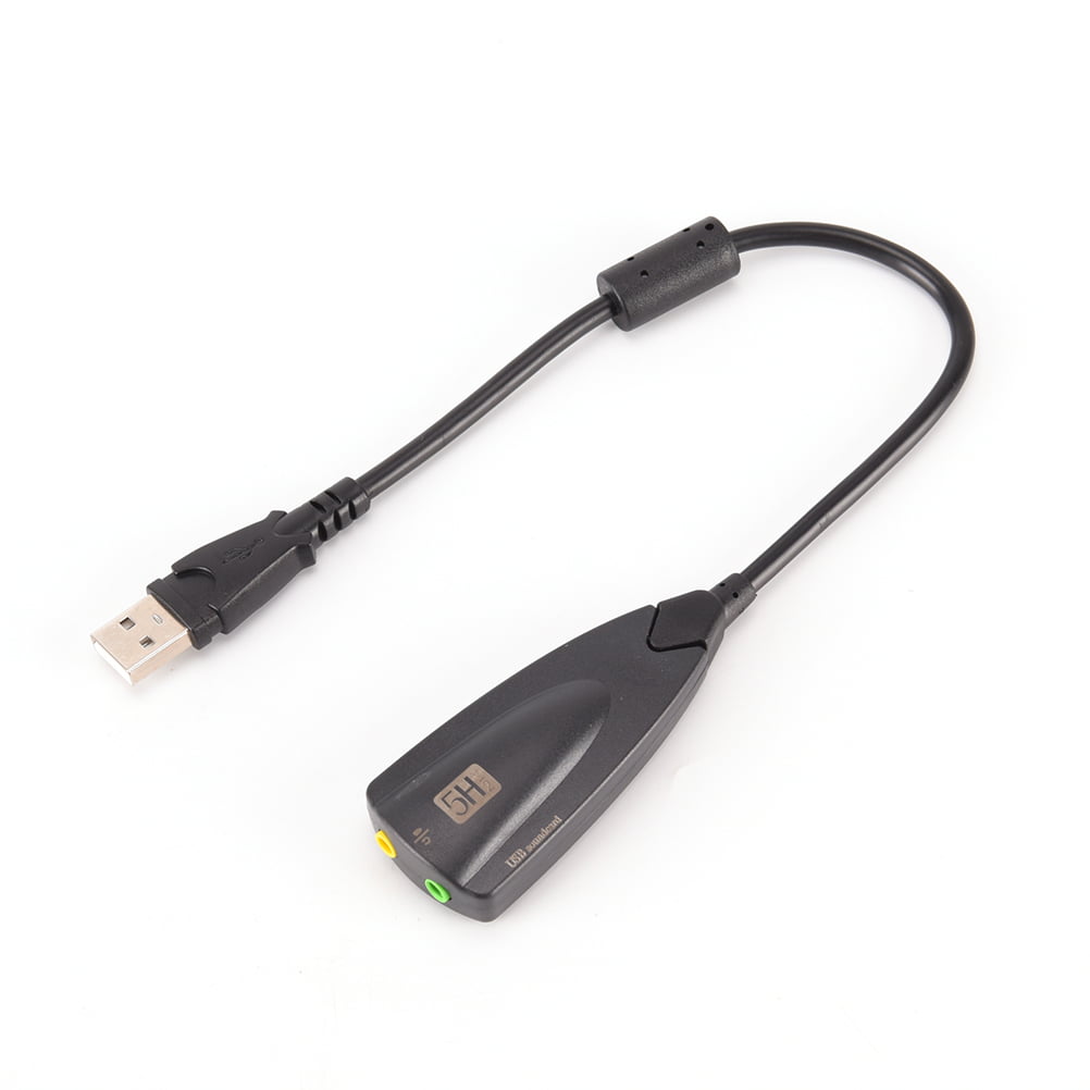 5H External USB Independent SoundCard 5Hv2 Headset Converter7.1Desktop-Laptop IS 