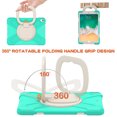thumbnail image 5 of Case for iPad Air 3 10.5 Inch 2019/iPad Pro 10.5 Inch 2017, 360 Degree Rotating Hand Grip Shockproof Cover with Shoulder Strap, Mint Green, 5 of 7