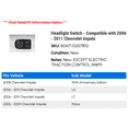 thumbnail image 2 of Headlight Switch - Compatible with 2006 - 2011 Chevrolet Impala - AC Delco, 2 of 2