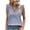 Sky Blue, variant on XFLWAM Womens Contrast Lace V Neck Tank Tops Ruffle Sleeve Summer Blouse Casual Sleeveless Loose Fit Vest Shirts