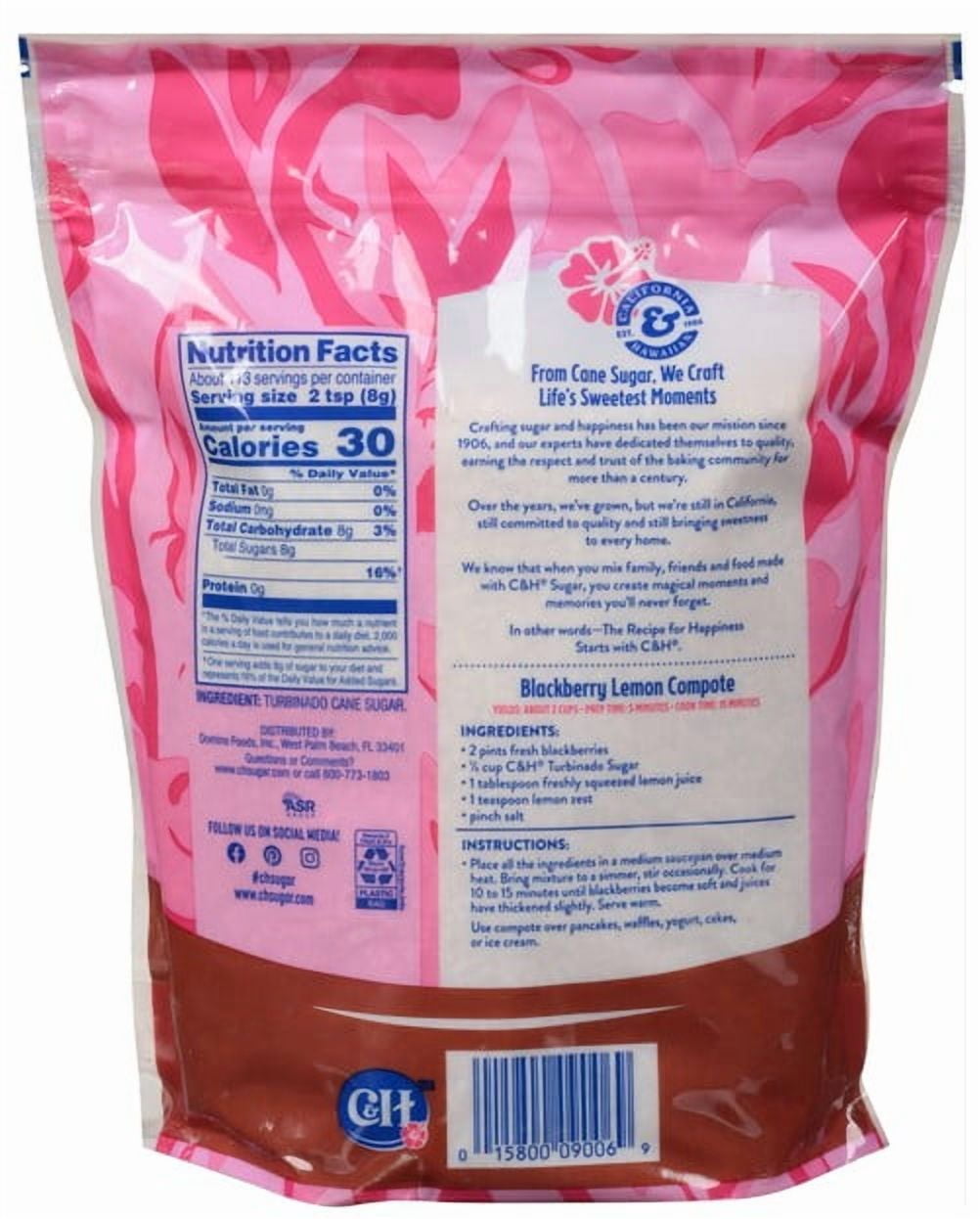 C&H Turbinado Cane Sugar 2 lb