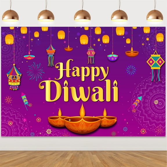 Happy Return to Indian Diwali Festival Adult Children's Diwali Festival Party Family Living Room Decoration