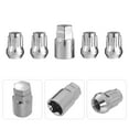 thumbnail image 3 of 4pcs Universal Wheel Lock Lug Nuts Car Anti Theft Locking Nuts with 1pc Sleeve, 3 of 9