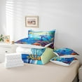 thumbnail image 4 of Erosebridal Marine Dolphin Bedding Sets Twin Size,Ocean Wildlife Comforter Sets with Sheets,Marine Decoration,Reversible,Breathable,7pcs, 4 of 6