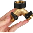 thumbnail image 5 of Grifo doble para lavadora, dispensador en Y de 2 vías, 6 pulgadas, para conectar 2 electrodomésticos, 5 of 5