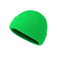 thumbnail image 2 of Guiexla Winter Knitted Beanie Hat Casual Flanging Stretch Soft Warm Solid Color Autumn Winter Outdoor Skiing Cycling Women Men Unisex Skull Cap, 2 of 8