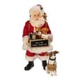 thumbnail image 2 of Kurt Adler Kurt S. Adler 10.5-Inch Fabriché Adopt-a-Pet Dog, 2 Piece Set Santa, Multi, 2 of 4