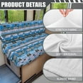 thumbnail image 6 of XYZCANDO Western Aztec RV Dinette Cushions Comfortable Sofa Covers for 2 Cushion Couch Universal RV Decor Stretchable Loveseat Sofa Chair Cover Furniture Protector Camper Must Haves Blue, 6 of 7