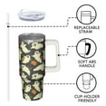 thumbnail image 3 of Halloween Autumn Pumpkin 30 Oz Tumbler with Handle and Straw, Cute Spooky Insulated Cup, Holiday Gift Mug, 3 of 5