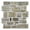 Brown-grey, variant on 3D Tile Stickers, 3D Faux Stone Textures, Matte, 30cm x 30cm, Water and Mold Resistant, for Living Room, Kitchen Wall Update