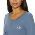 thumbnail image 2 of Calvin Klein Womens 2 Piece Fleece Pajama Set (Blue,Medium), 2 of 4