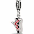thumbnail image 5 of Sterling Silver Reflections Black And Red Enameled Runner\\'s Shoe Dangle Cha Made In China -Jewelry By Sweet Pea, 5 of 9