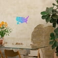 thumbnail image 4 of OULII World Map Wall Decor Decorating Template Beige Plastic 1Pcs Spray Painting Home Decoration, 4 of 8