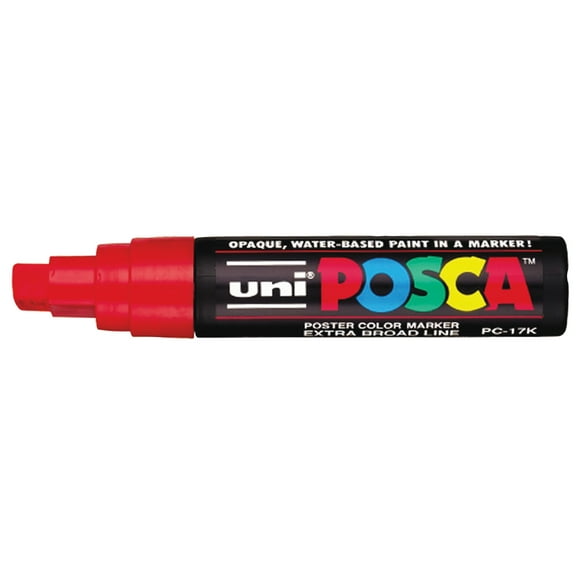 SSWBasics Water Based Paint Marker - Red Car Markers  5/8" Tip  Acid Free  Water Based  Vivid Color  Sold Individually - Ideal Window Marker and Window Paint Markers for Car Decorations