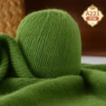 thumbnail image 2 of Nvzi 1 rollo de lana para tejer (6 hebras), verde oscuro. Hilo de ganchillo de alta calidad para proyectos de manualidades, hilo de felpa suave, adecuado para tejer y hacer ganchillo, duradero., 2 of 4