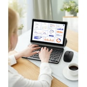 10 inch Android 13 Tablet, 4GB RAM 64GB ROM 1TB Expand, 2 in 1 Tablets with Keyboard,Quad-Core,2+8MP Dual Camera, 6000mAh,Bluetooth5.0,Wifi 6,1280x800 IPS 10.1 inch Tablet Pc with Case, Mouse,Stylus