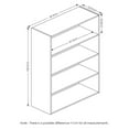 thumbnail image 5 of Furinno Pasir Bibliothèque en Bois à 4 Niveaux de Rangement Ouvert, Noyer Columbia, 5 of 5