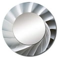 thumbnail image 2 of Designart "Infinite Ivory Seashell Spiral I" Nautilus Rund Mirror For Wall Decor - Large White Round Print Mirror - Round Modern Mirror - Wall Mounted Round Large Mirror - 23" x 23", 2 of 6
