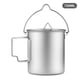 thumbnail image 1 of Olla de titanio de 750 ml, olla colgante portátil ultraligera con tapa y, 1 of 7
